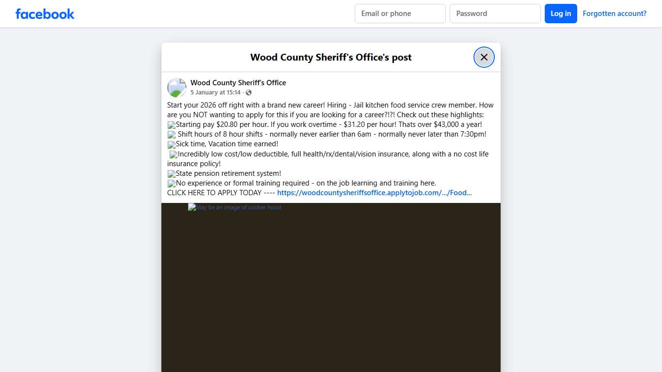 Start your 2026 off right... - Wood County Sheriff's Office Facebook